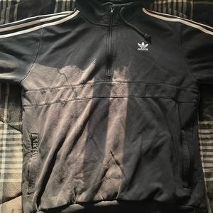 Black and White Adidas Hoodie
